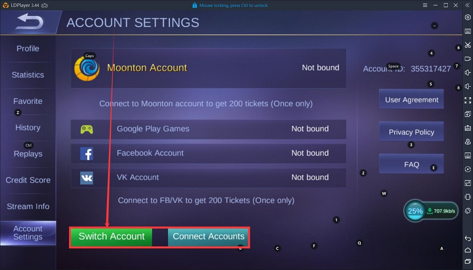 How to switch account in Mobile Legends: Bang Bang