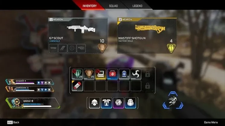 Apex Legend Mobile poor usage of bag