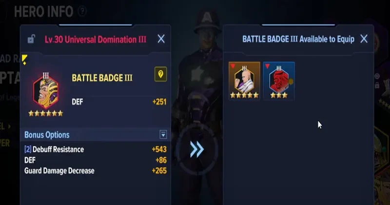 Future Marvel Revolution battle badges