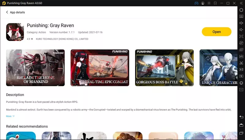 Search Punishing Gray Raven On LDPlayer