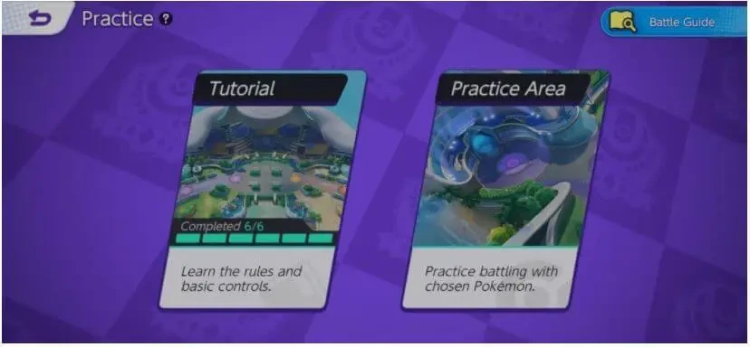 Pokemon Unite Practice Area