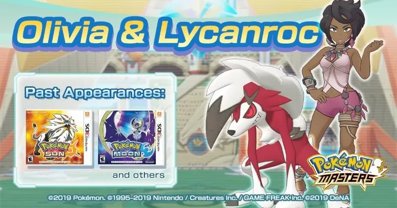 Olivia & Lycanroc Pokémon Masters