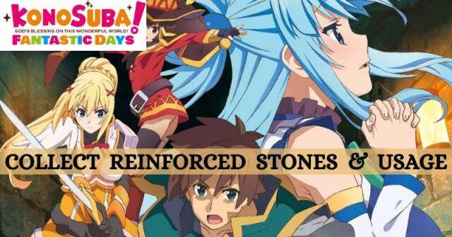 KonoSuba JF : Comment collecter efficacement les pierres renforcées et leur utilisation