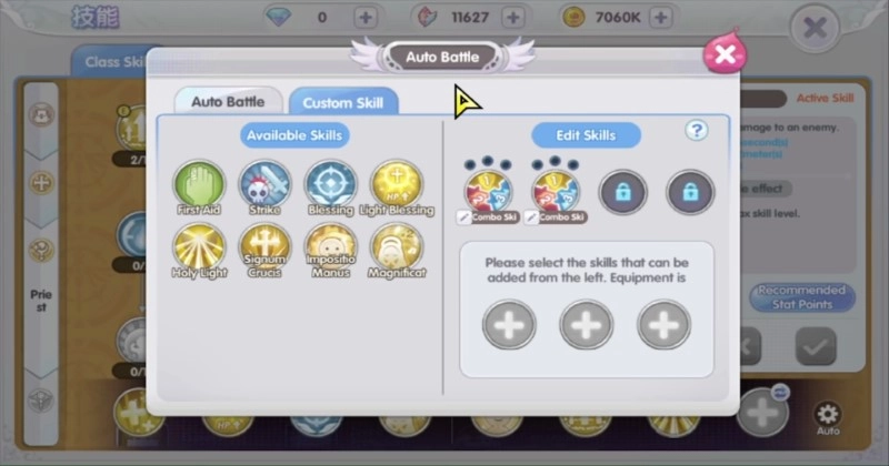 Ragnarok X Next Generation Combo Skills 1