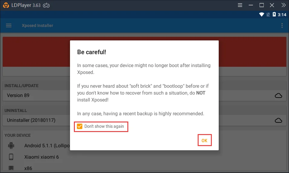 Set up Xposed Installer on your LDPlayer