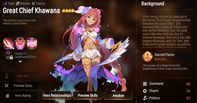 Epic Seven Great Chief Khawana Guide