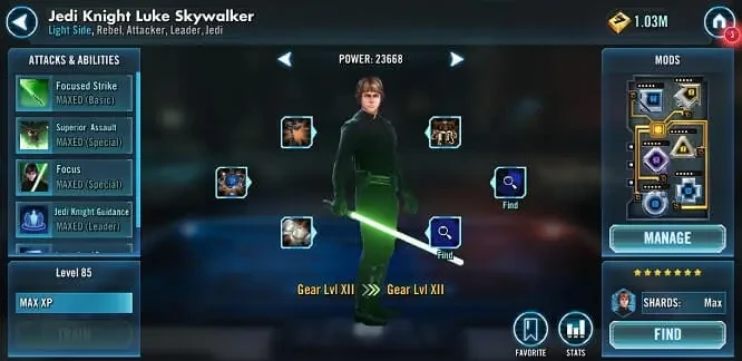 Jedi Knight Luke Skywalker