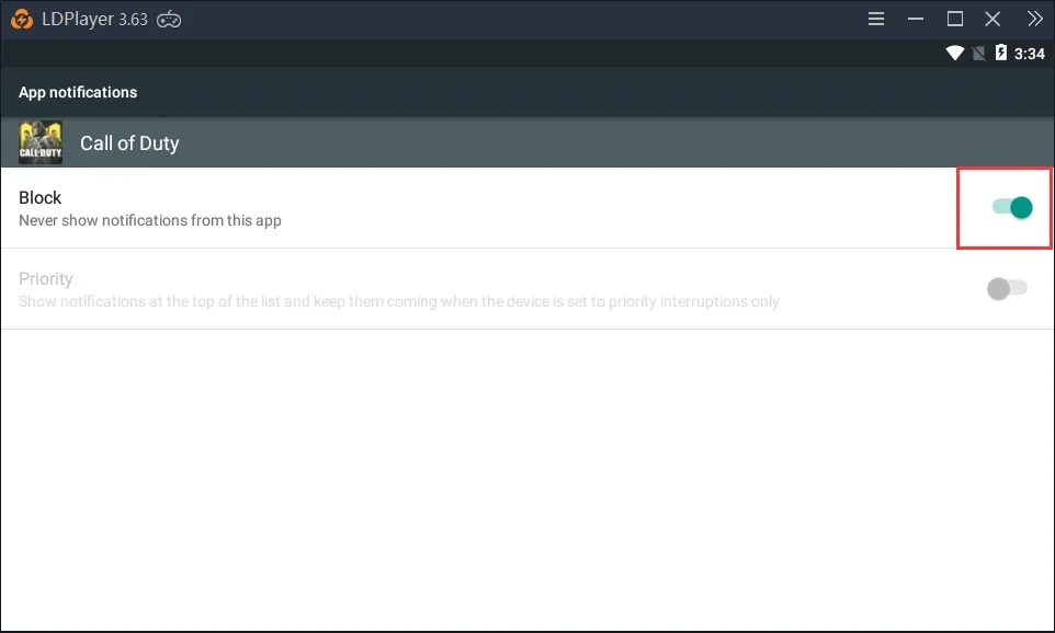 Turn off notifications on your LDPlayer to reduce CPU usage