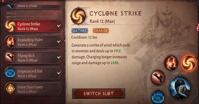 Diablo Immortal Monk Skill Complete Guide