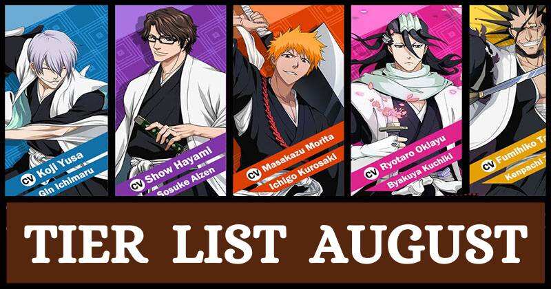 Bleach Eternal Soul Tier List August Update 2021