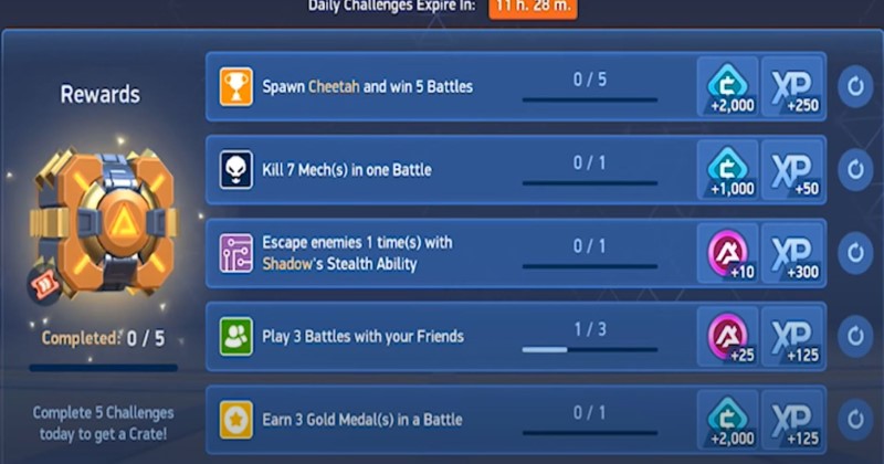 mech arena robot showdown quests