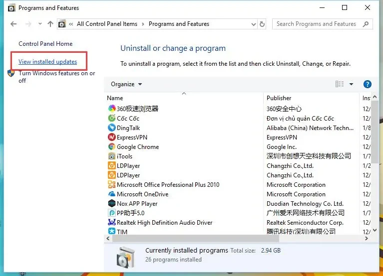 Uninstall an update KB4100347 for Windows 10 to improve CPU performance by 10% 