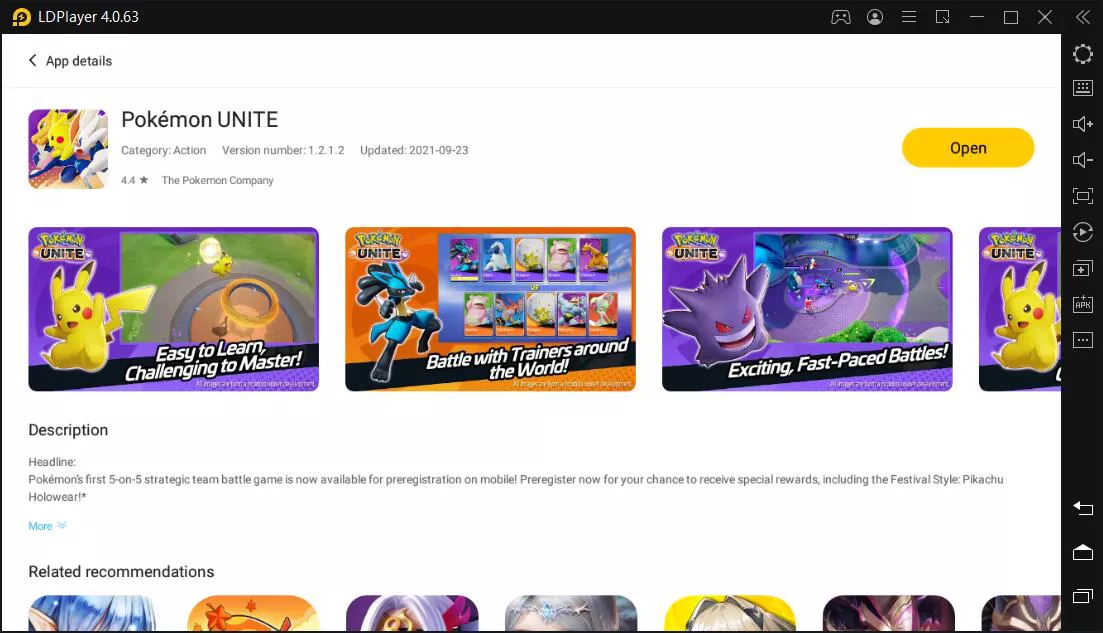  Pokémon Unite on LDPlayer