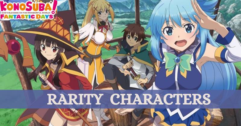 KonoSuba Fantastic Days Recommended Low Star Rarity Characters