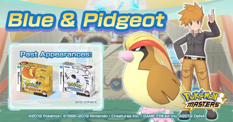 Blue & Pidgeot Pokémon Masters