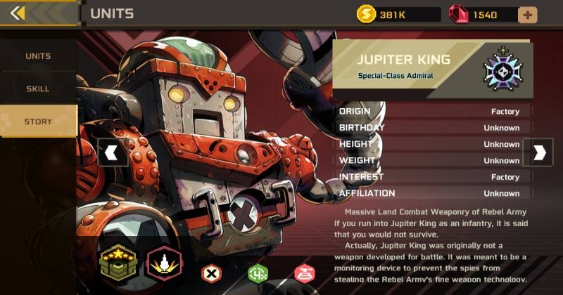 Metal Slug Commander Jupiter King