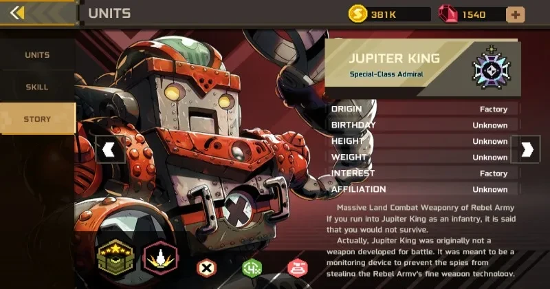 Metal Slug Commander Jupiter King