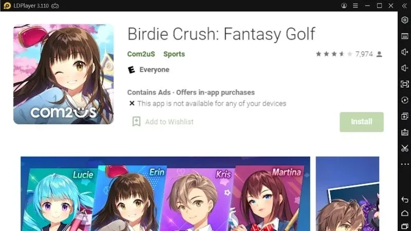 How to Download and Play Birdie Crush: Fantasy Golf 