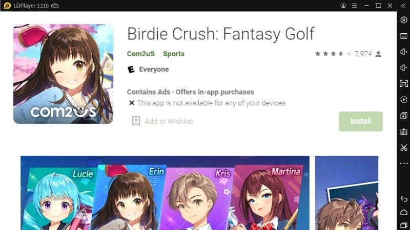 How to Download and Play Birdie Crush: Fantasy Golf