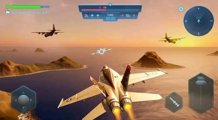 Sky Warriors: Airplane Combat Gameplay