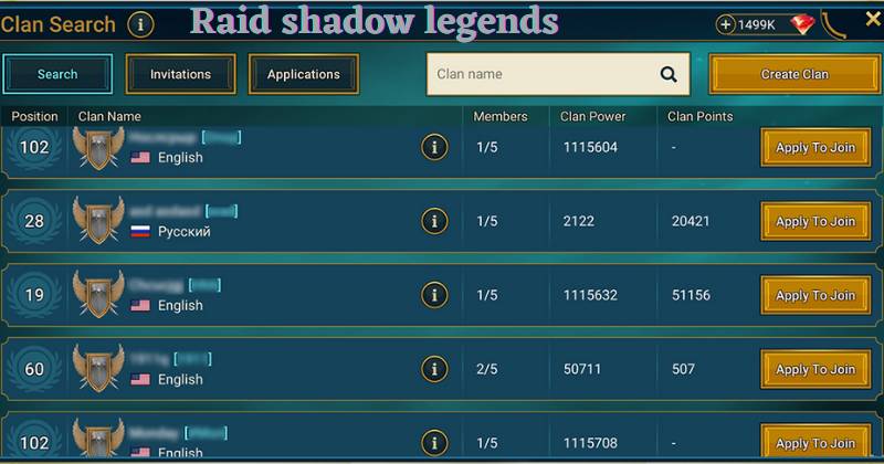 Raid Shadow Legends Guide on Clans