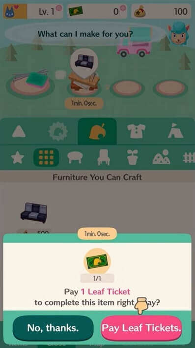 Animal Crossing: Pocket Camp Leaf Tickets