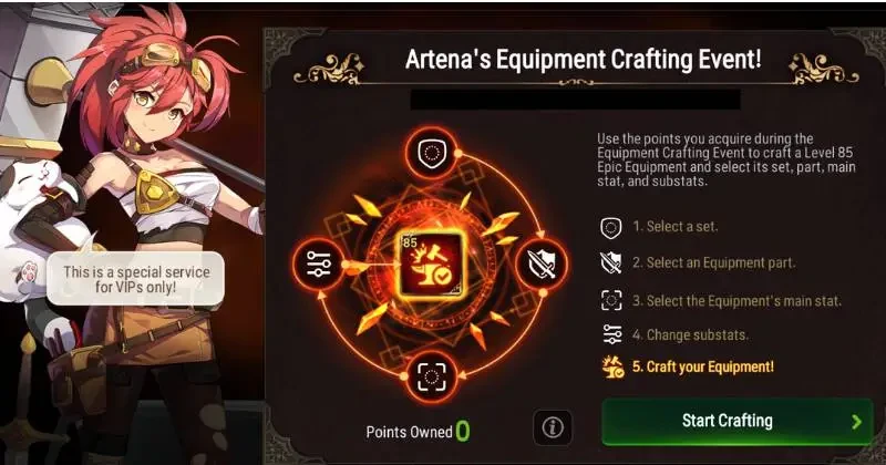 Epic Seven Limited July Drop and the Artens Equipment Crafting Event