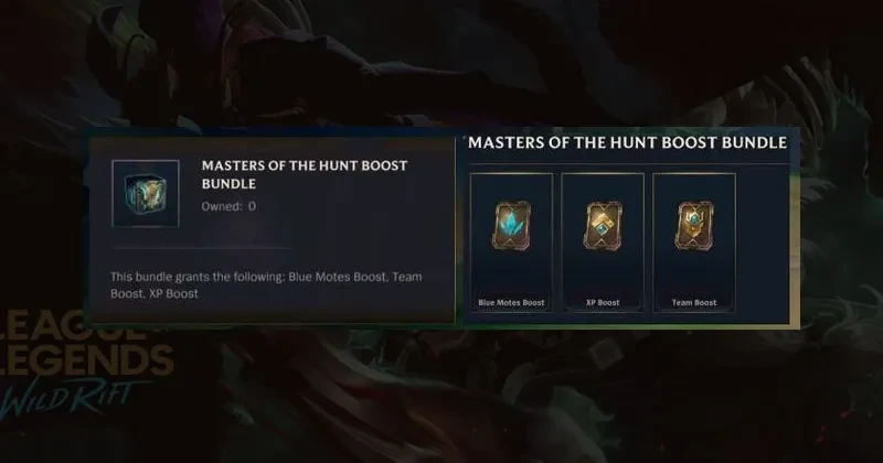 LOL Wild Rift Upcoming Masters of the Hunt event reward list