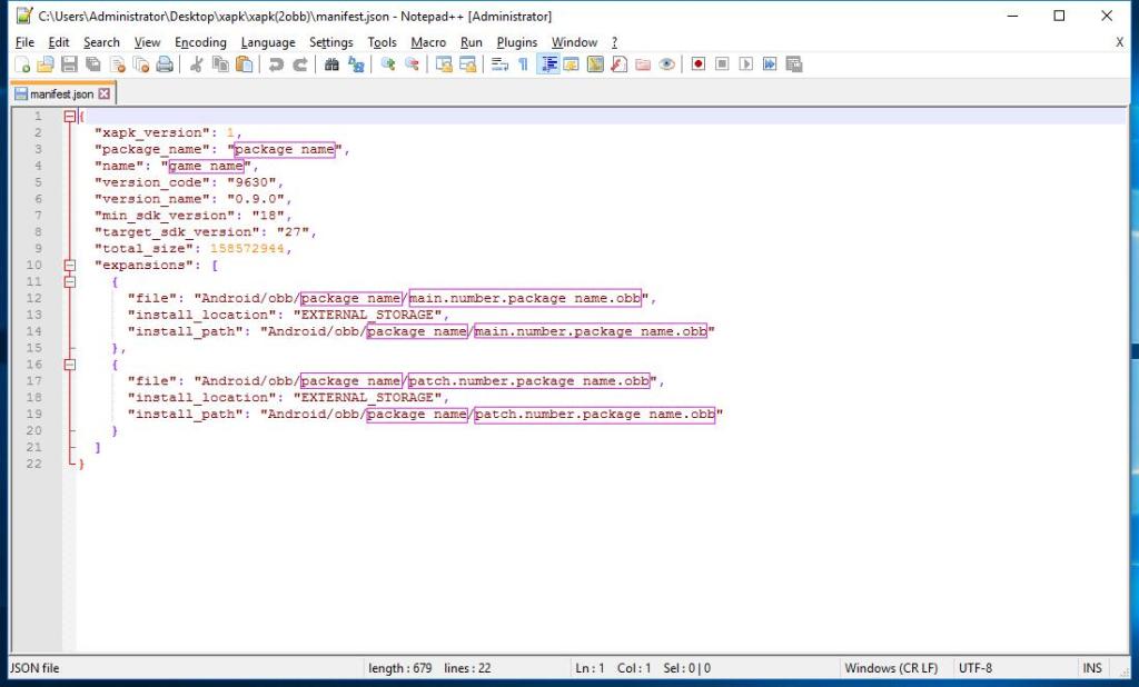 How to form a XAPK file