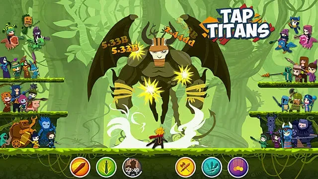 Tap Titans 2: Idle Clicker RPG Gameplay