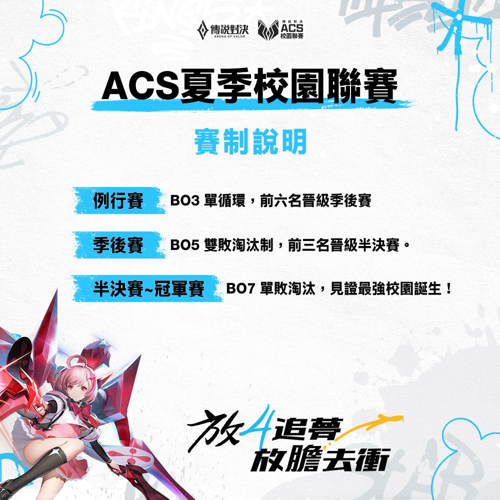 《Garena 傳說對決》ACS校園聯賽I夏季賽叛逆開賽!