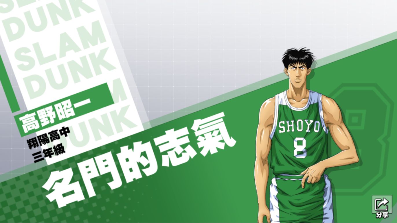 《灌籃高手 SLAM DUNK》高野昭一球員資料登場! 超級聯賽S3總決賽即將於3/27火熱開打