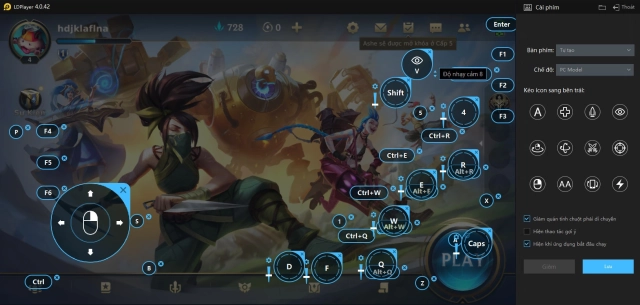 LMHT: Tốc Chiến: cách cài phím | Mẹo dùng phím trên giả lập LDPlayer