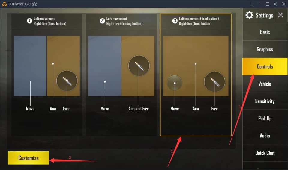 How to change view in PUBG MOBILE when the grenade is thrown