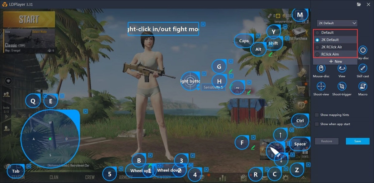 A detailed introduction to keyboard mapping of PUBG MOBILE