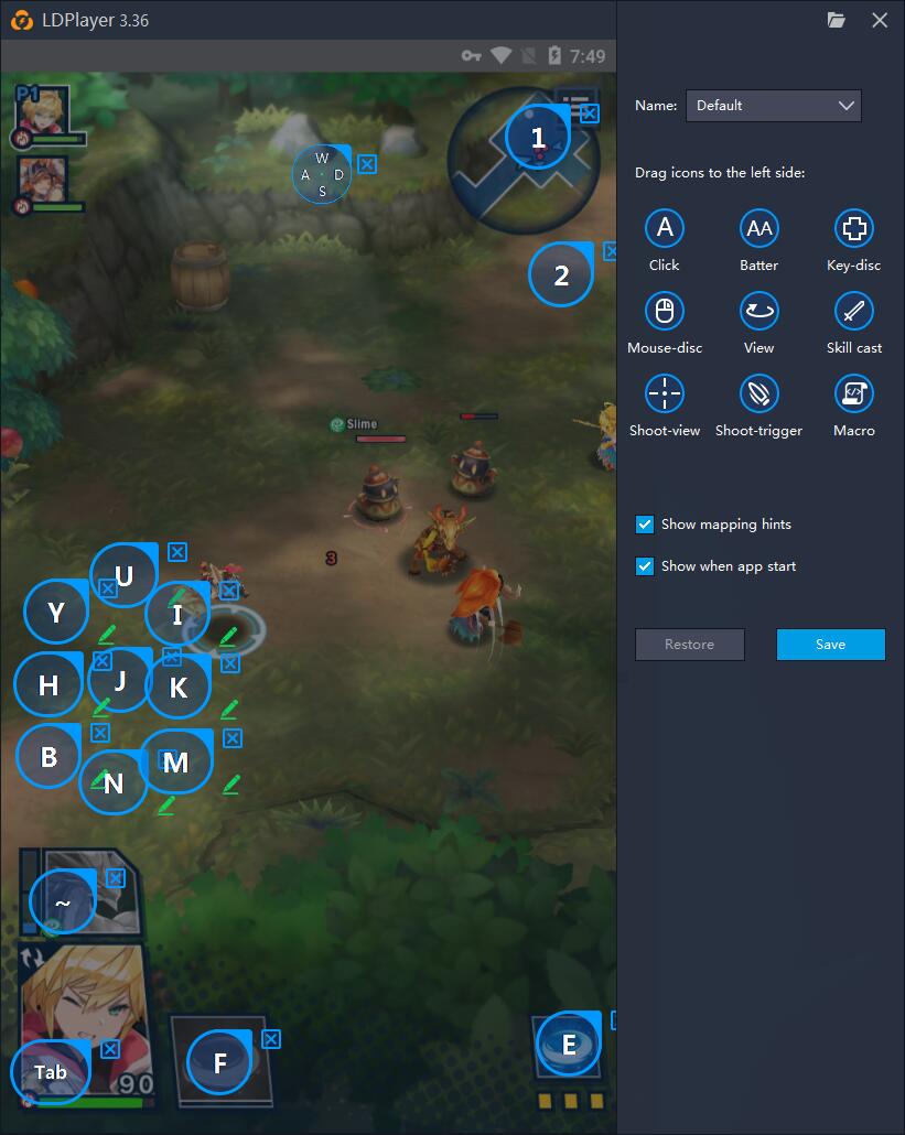 The keyboard mapping of Dragalia Lost has been out