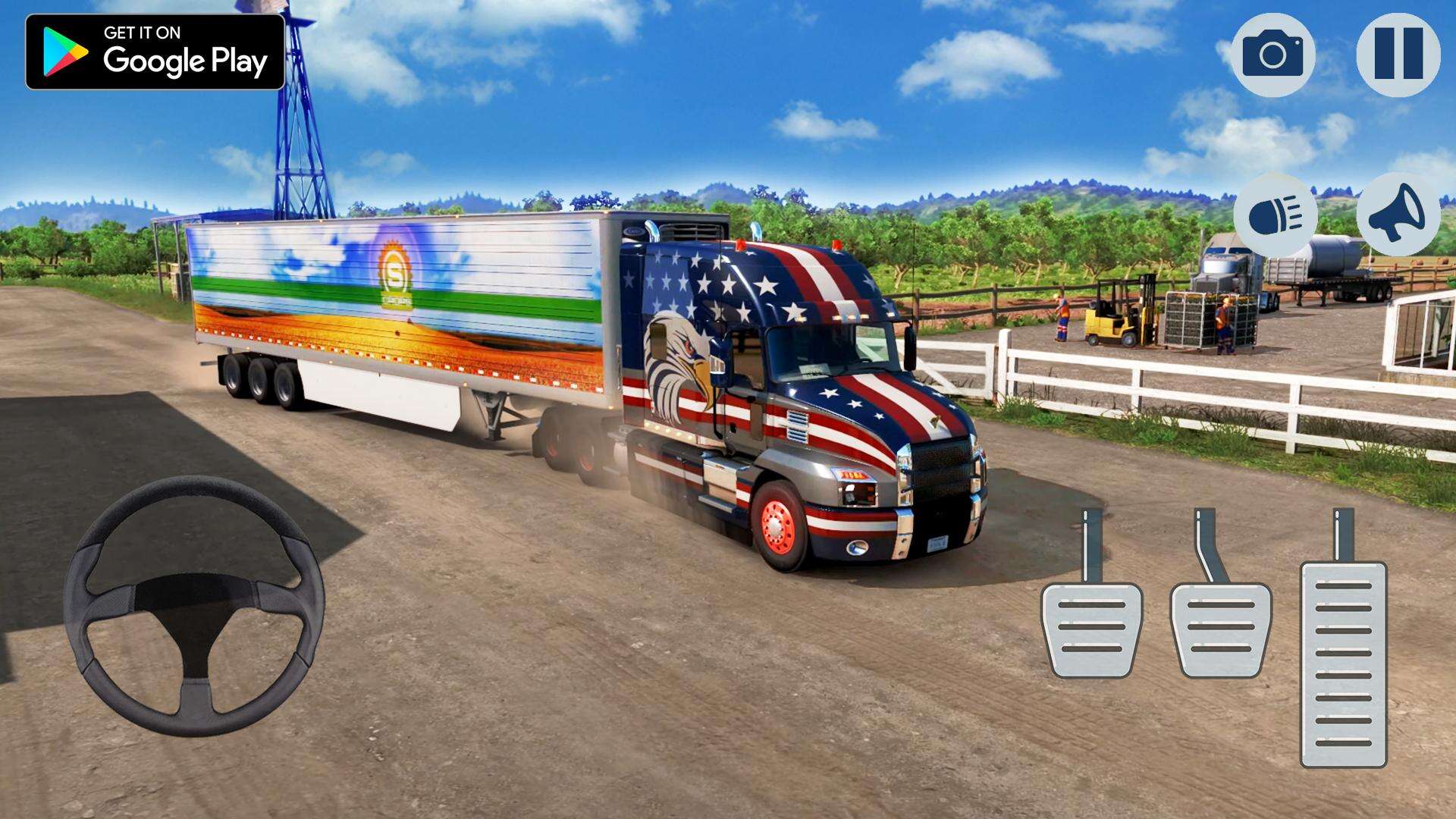 American Truck Cargo Truck 3D