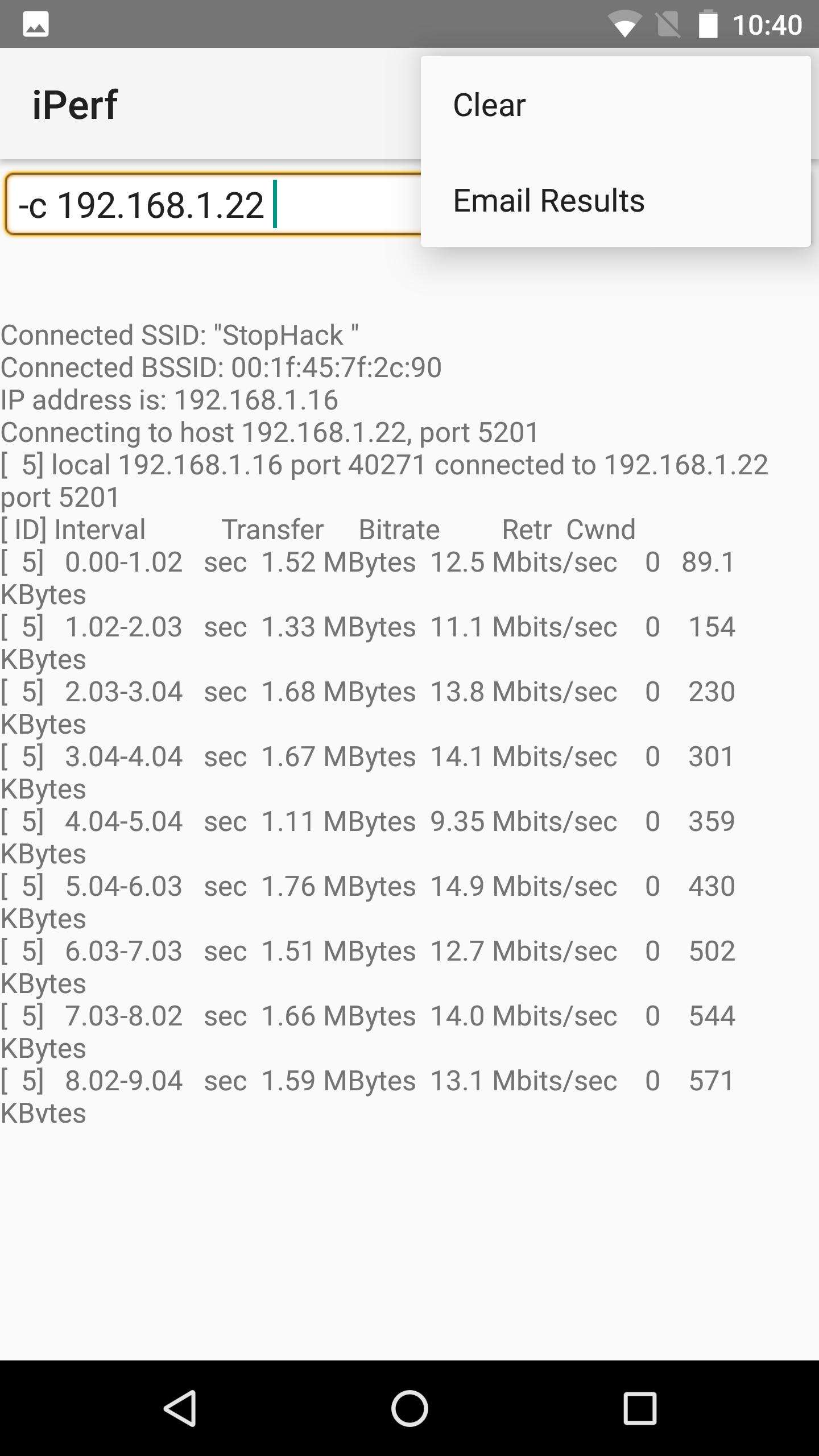 ASolutionContact-iPerf