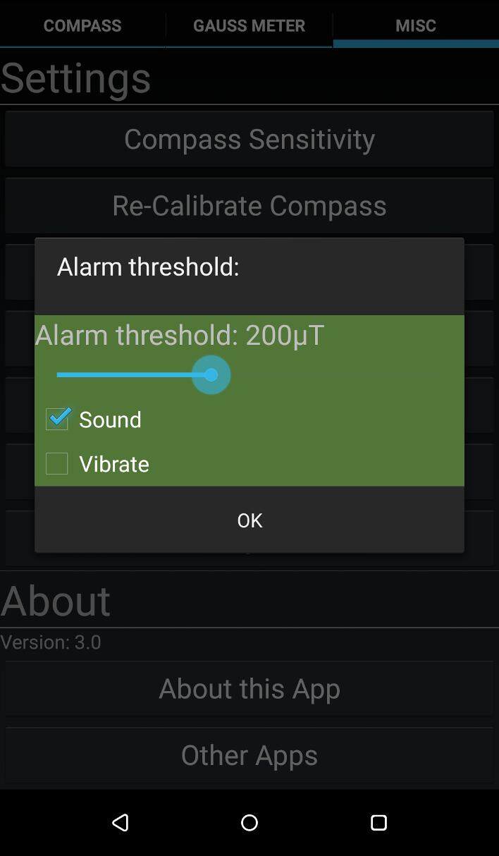 Compass Gauss Meter