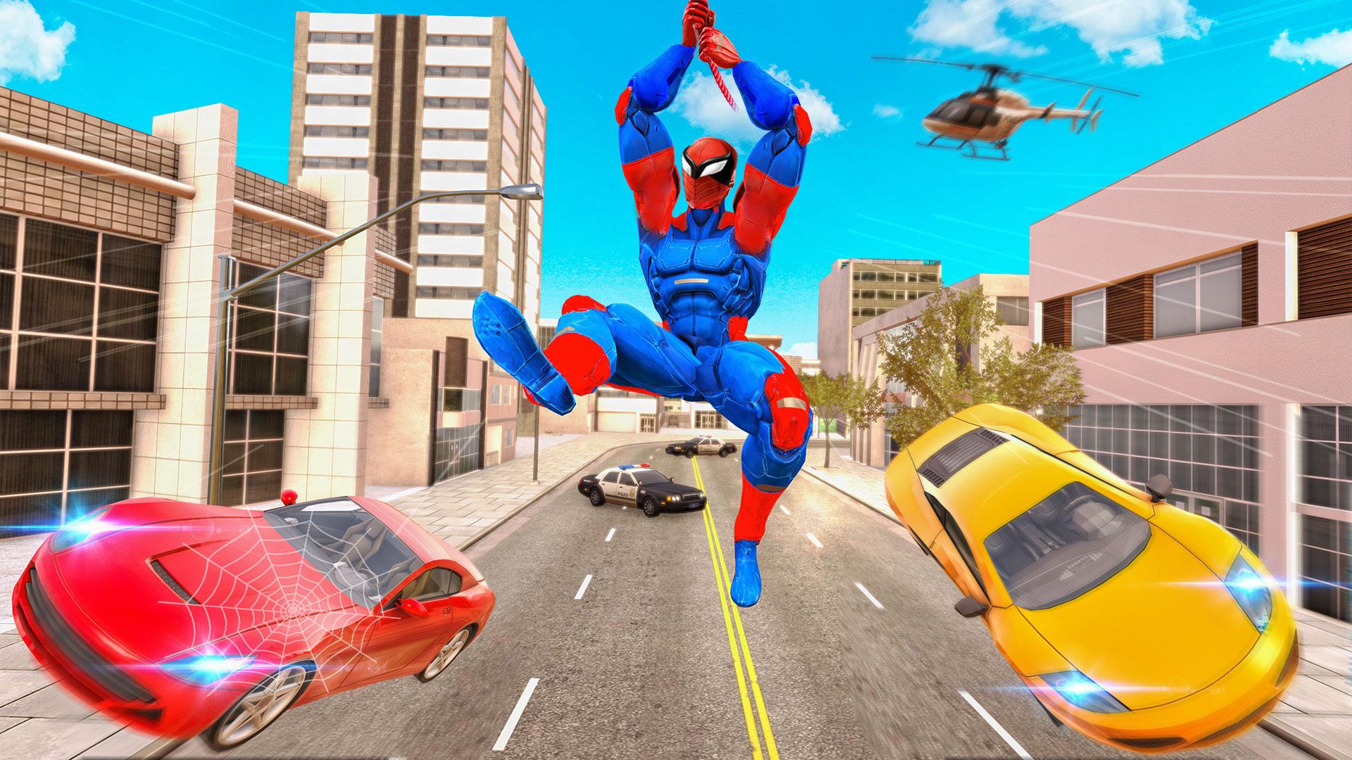 Flying Superhero: Spider Game