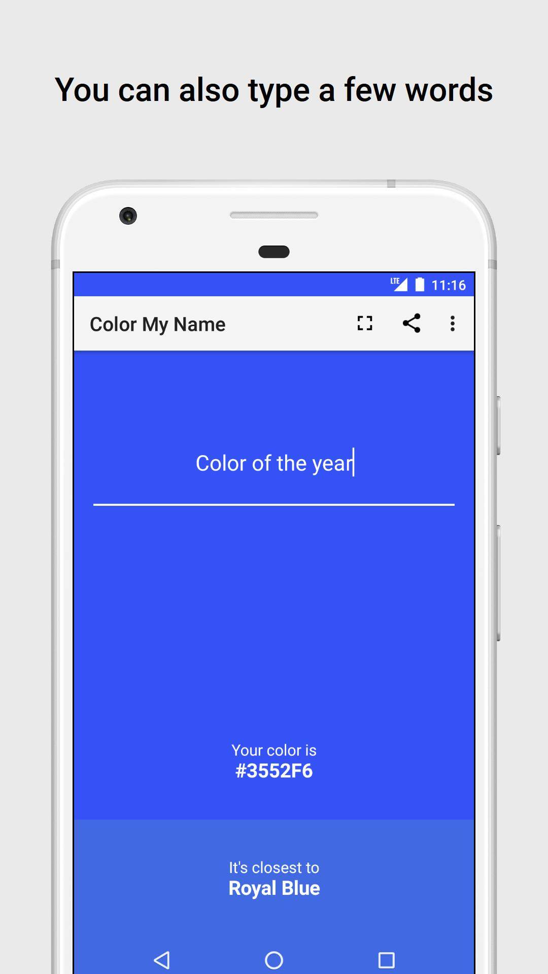 Color My Name: A color match f