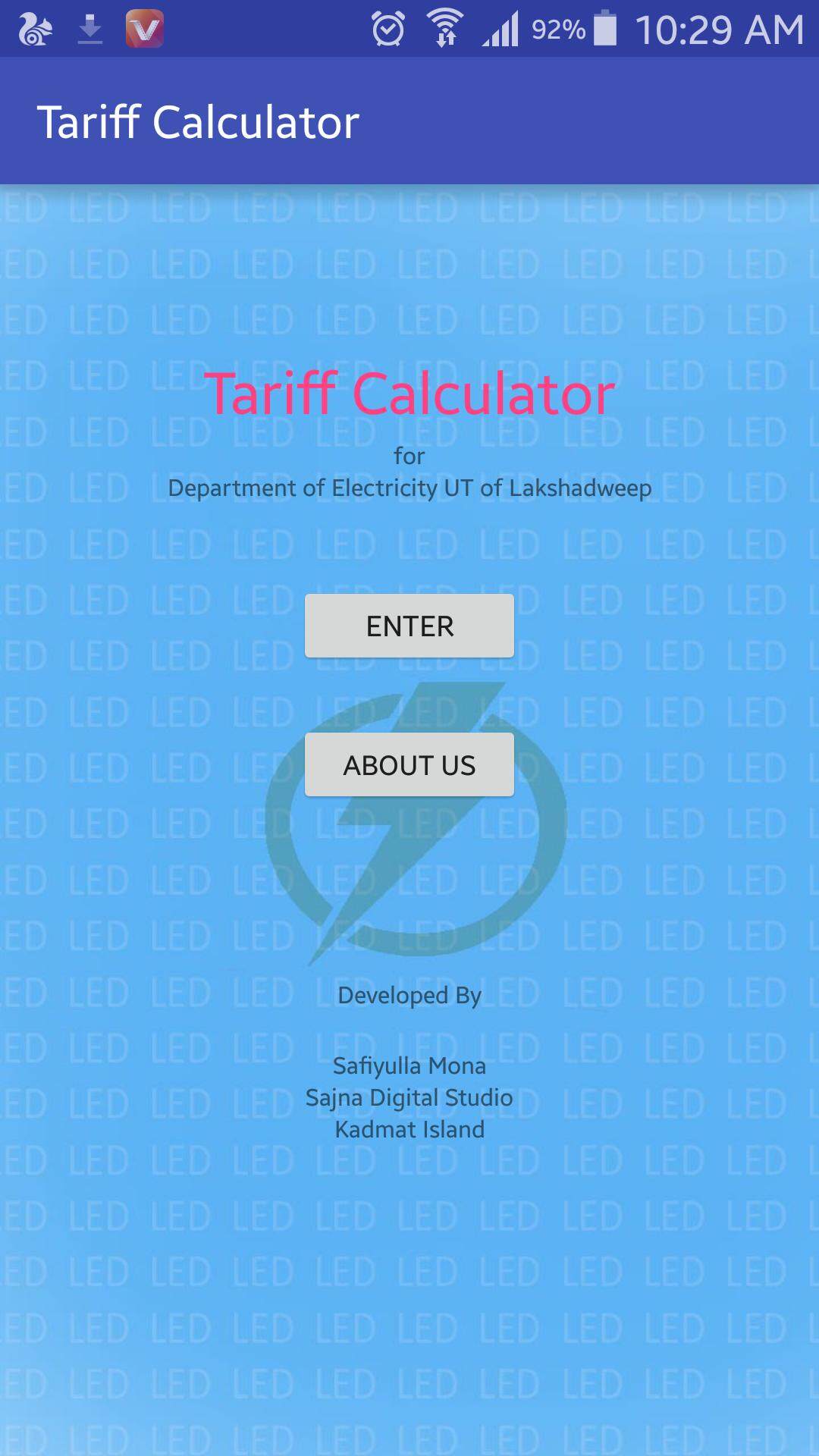 Tariff Calculator