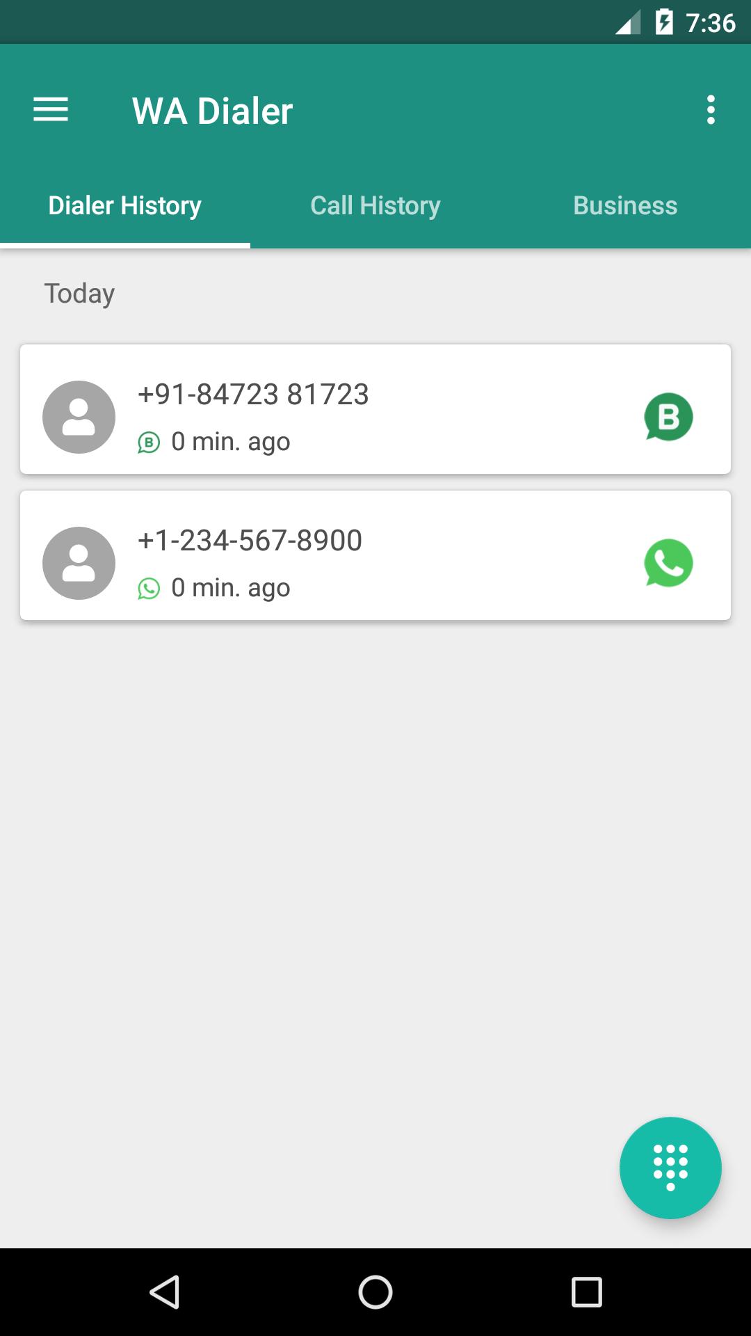 Dialer For WhatsApp & WA-enabled Businesses List