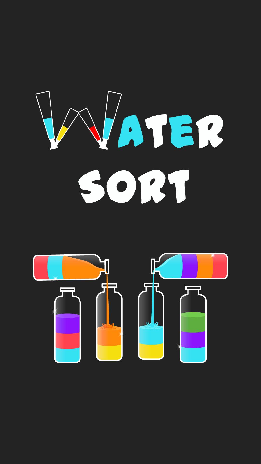 Water colors sort puzzle game