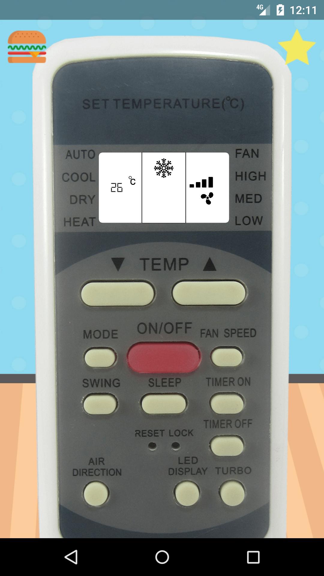 AC Remote control For Midea