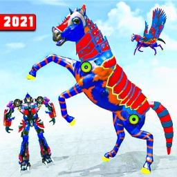 Flying Robot Horse Transform