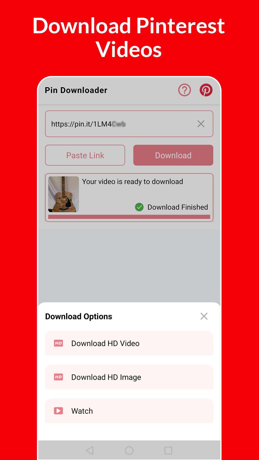 Pinterest Video Downloader