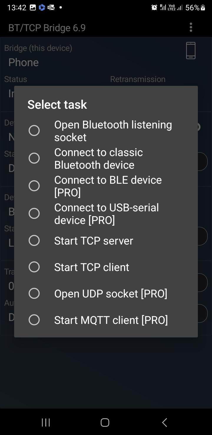 Bluetooth TCP Bridge