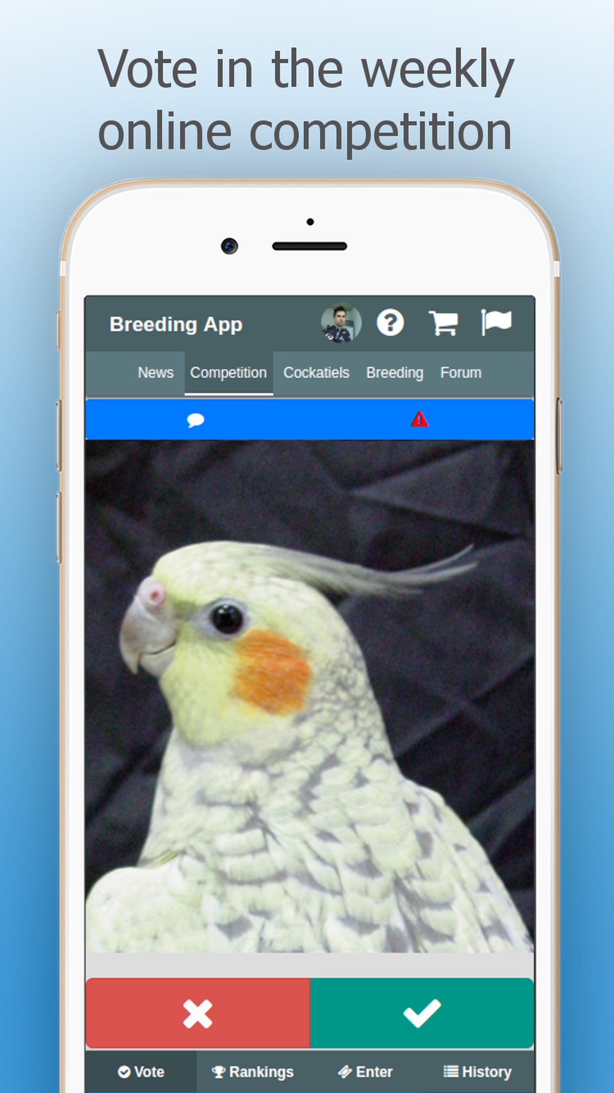 Cockatiel Breeding App