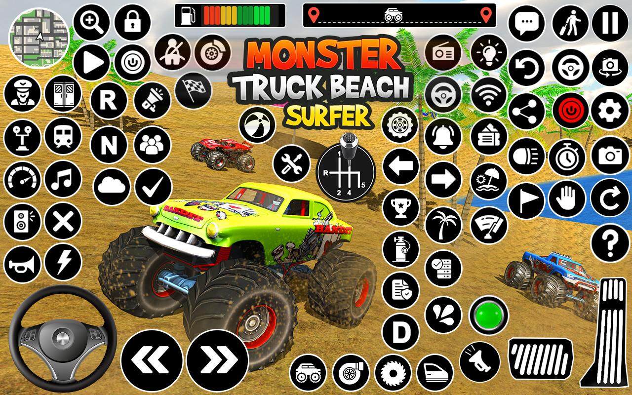 Monster Truck Water Surfing 3D